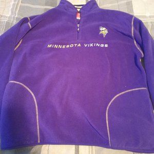Minnesota Vikings Crew Neck 1/4 Zip Fleece